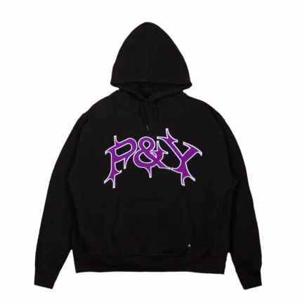 PUNKANDYO NO ZIP P&Y HOODIE BLACK