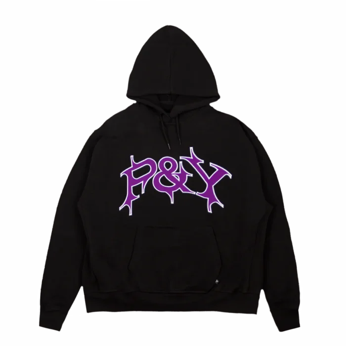 PUNKANDYO NO ZIP P&Y HOODIE BLACK