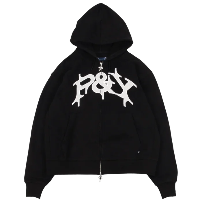 PUNKANDYO P&Y BLACK ZIP HOODIE