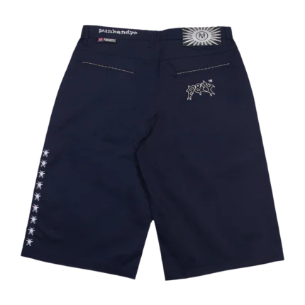 PUNKANDYO NAVY CHINO SHORTS