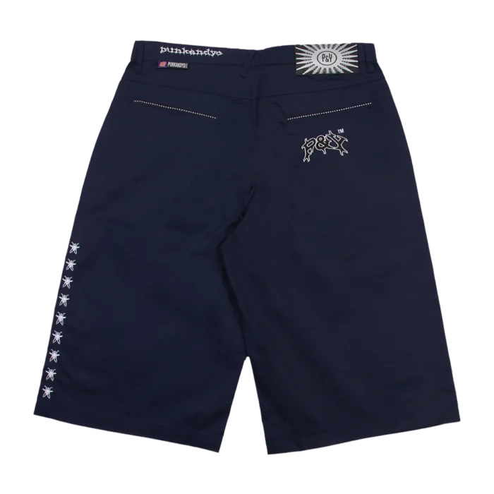 PUNKANDYO NAVY CHINO SHORTS